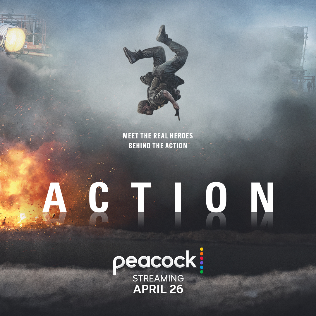 It’s time to give it up for the stunt team 👏 

#Action, coming to @Peacock (US) tomorrow. 

#ActionPeacock #UniversalDocumentaries #stunts #stuntperformers #stuntteam