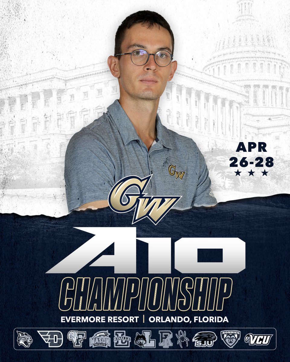 Teeing it up at A-10s this weekend! First round gets started tomorrow AM! 

📰: gwsports.com/news/2024/4/25…

#RaiseHigh