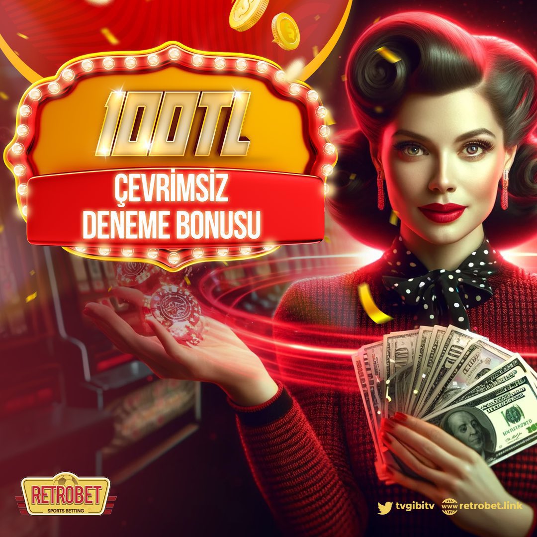 100₺ ÇEVRİMSİZ DENEME BONUSU Artık Retrobet’te 💯 Çevrimsiz diyorum bak, Bak 100₺ diyorum.. 💋 🌬 Adres: retrobet.link/?btag=twitter