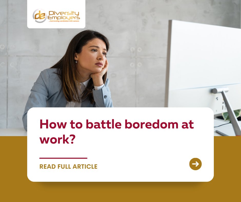 #Monday but want it to be a Friday? We hear you! Getting bored at work is normal but here’s a tip to turn it around. Read article here: imdiversity.com/channels/healt… #worklife #bored #article #howto