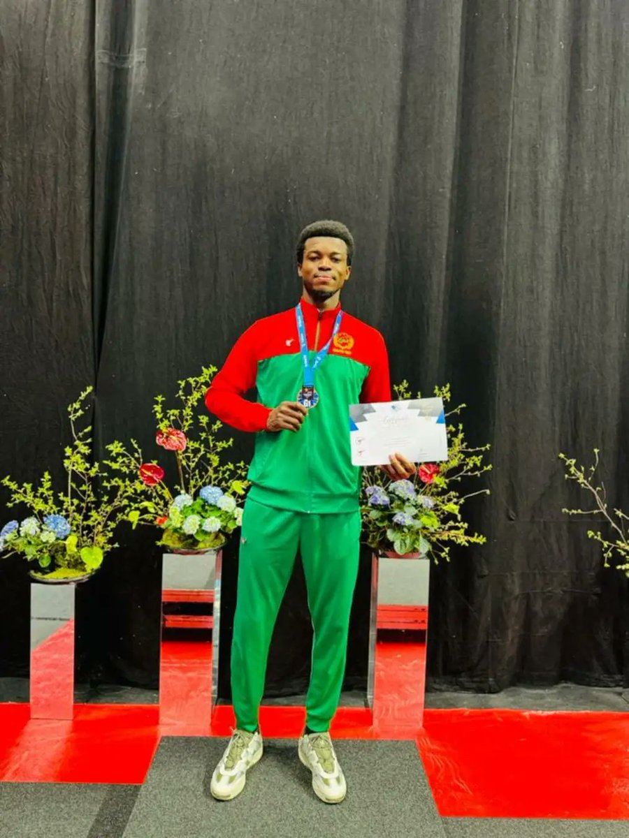 🛑 Le vaillant VDP dans le sport Taekwondo, Champion d'Afrique, Fayçal SAWADOGO remporte la médaille d'or 🏅 dans la catégorie des moins de 80 KG au tournoi international d'Estonie à Tullin.🫡👍🏼🤝🏼

Notre vaillant VDP a battu l'Égyptien, Seif Hussein numéro 2 mondial en finale.…