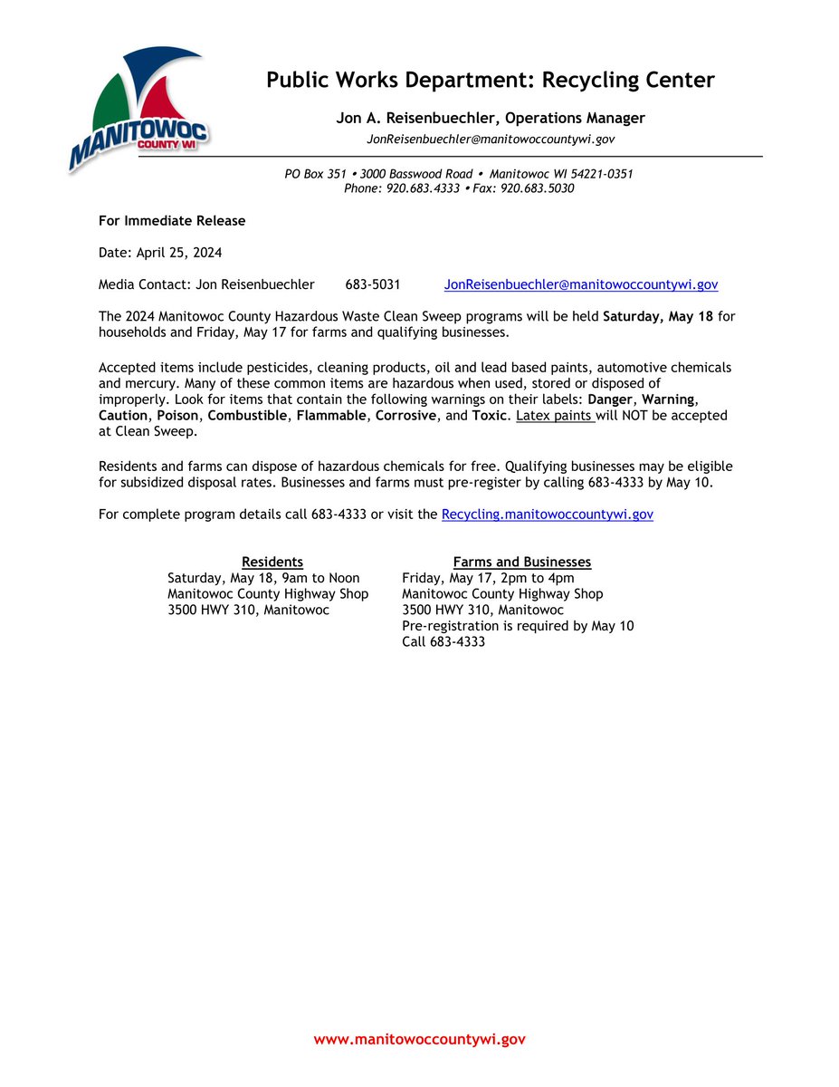 City of Manitowoc tweet media