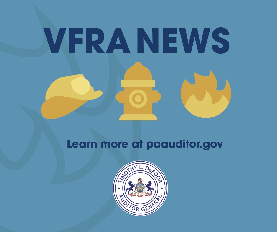 Our latest VFRA release highlights audits from 25 counties in PA. Read more to see if your local VFRA was audited: bit.ly/VFRA042524
