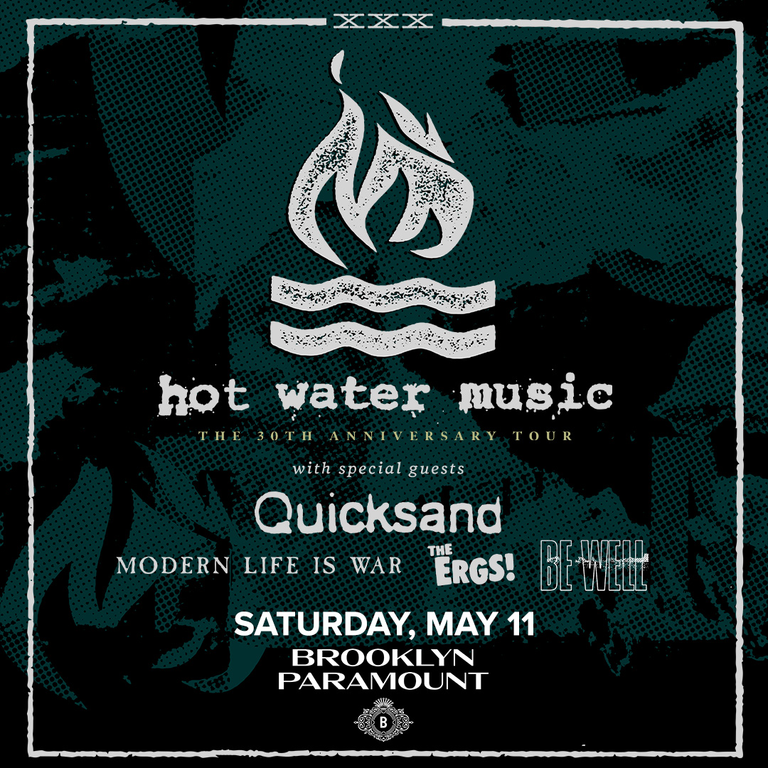 SUPPORT UPDATE: @BeWellHC joins a STACKED lineup with @HotWaterMusic, @QuicksandNYC, @MLIWofficial and The Ergs! on Saturday, May 11! Tickets on sale now at livemu.sc/3WfZ6mJ 🎫