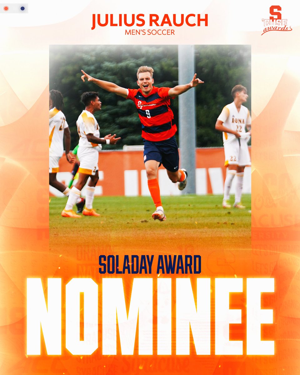 The most prestigious honor given to a student-athlete, the Soladay award recognizes accomplishments in athletics, academics, leadership and community engagement. 

Congratulations, Julius! 🍊

#DareToDream