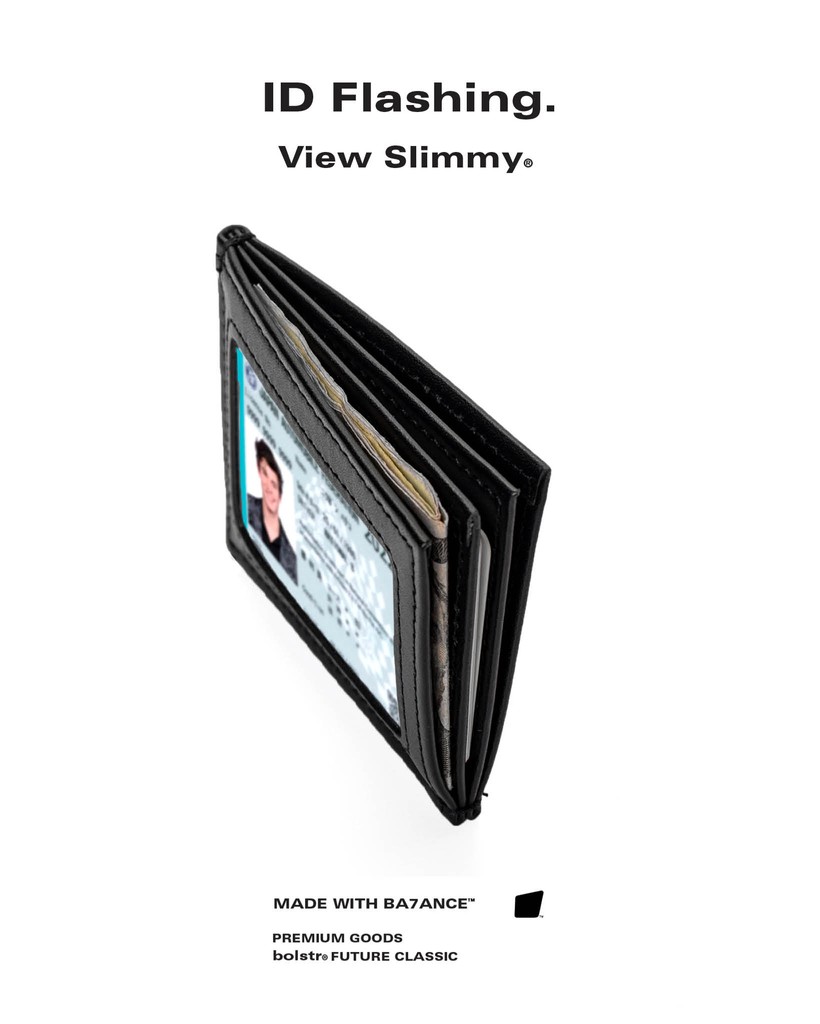 Your favorite front pocket wallet with a window, the View Slimmy makes flashing your ID a breeze, providing fast access to your cash and cards in a minimalist, open-access design. 

bolstr.xyz/products/view-…

#slimmy #minimalistwallet #idwallet #travel #everdaycarry