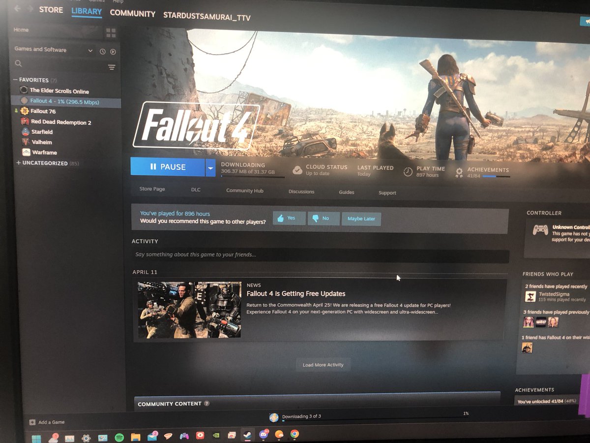 StardustLounge_'s tweet photo. Sure why not one more time
#Fallout #FalloutFAM https://t.co/8TJJYkSbAf