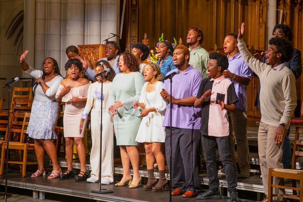 We welcome to our worship service this Sunday at 11:00 a.m. the students in the United in Praise gospel group. As part of the service, they will sing 'Amazing' by Hezekiah Walker and 'Glorious' by Martha Munizzi. See service details and livestream: buff.ly/3U7iMqk