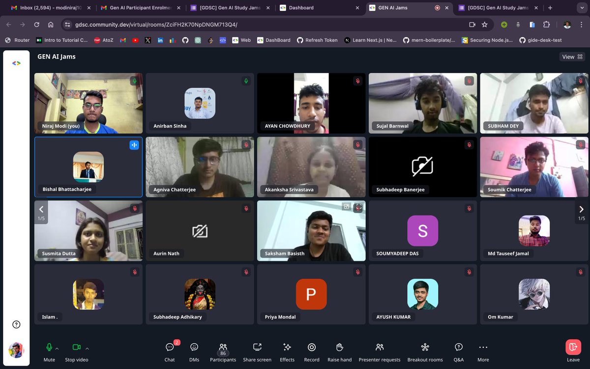 GDGCampusAEC's tweet photo. Exciting Update from GDSC AEC! 💡

We just concluded an incredibly informative session on the GenAI Study Jam was a resounding success!🌐✨ With over 150 participants joining us, we had an engaging discussion on everything you need to know about this program.👨‍💻 https://t.co/ijC84Tfwn5