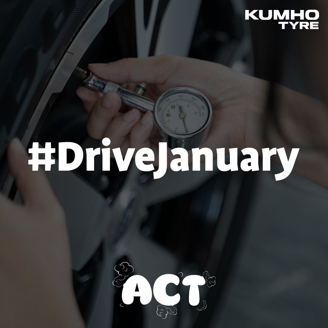 Have you committed to Tyresafe's #DriveJanuary pledge? Here are some tips to help you stick to it :

- Sync with payday
- Inspect at fuel stops
- Set monthly phone reminders

If you haven't taken the pledge yet, there's no time like the present. #tyresafe #tyresafety