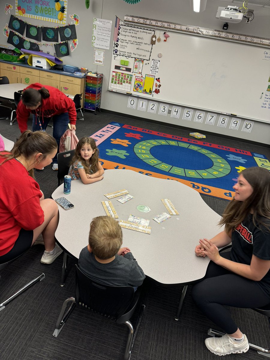 ladycatssball's tweet photo. Visited the Grandview Gator preschool kids today! We got to paint, work on spelling &amp; put together puzzles! Thanks for having us Grandview Elementary!  🐊🥎 https://t.co/4YHLHOhDpS