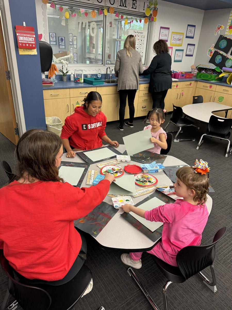 ladycatssball's tweet photo. Visited the Grandview Gator preschool kids today! We got to paint, work on spelling &amp; put together puzzles! Thanks for having us Grandview Elementary!  🐊🥎 https://t.co/4YHLHOhDpS