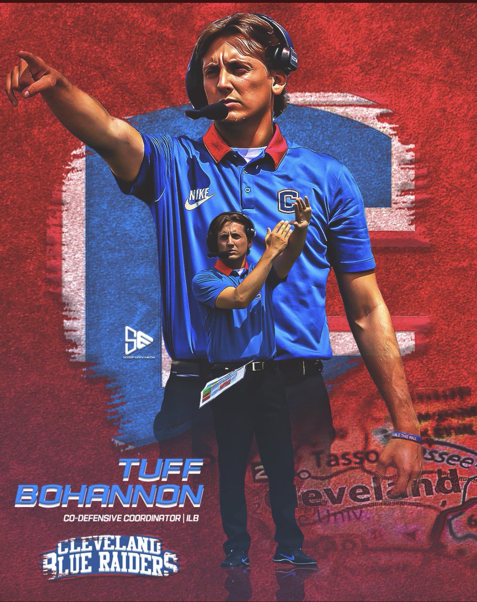 Tuff Bohannon (@coach_bohannon_) on Twitter photo Excited to finally announce that I will be the Co-Defensive Coordinator for <a href="/CHSRaidersFBall/">Cleveland High School Football</a> in Tennessee! Thank you to <a href="/ChandlerTygard/">𝘾𝙝𝙖𝙣𝙙𝙡𝙚𝙧 𝙏𝙮𝙜𝙖𝙧𝙙</a> for allowing me to join the program! <a href="/CoachTManes/">tyler_manes</a> Let’s get to work brotha! #CBTA #LOB Excited to finally announce that I will be the Co-Defensive Coordinator for <a href="/CHSRaidersFBall/">Cleveland High School Football</a> in Tennessee! Thank you to <a href="/ChandlerTygard/">𝘾𝙝𝙖𝙣𝙙𝙡𝙚𝙧 𝙏𝙮𝙜𝙖𝙧𝙙</a> for allowing me to join the program! <a href="/CoachTManes/">tyler_manes</a> Let’s get to work brotha! #CBTA #LOB