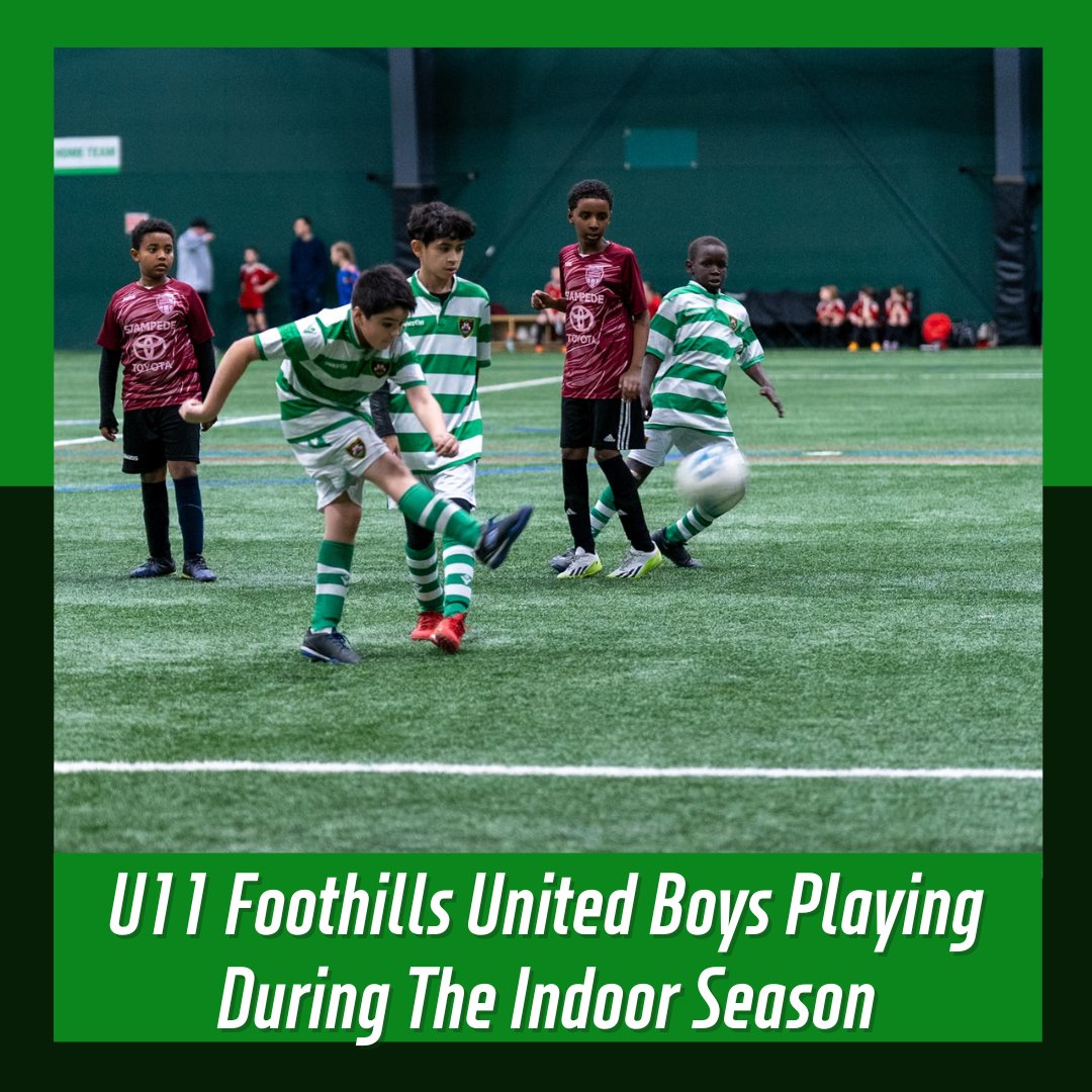 From thrilling indoor season moments to their Gold win at the CMSA Family Day Cup, the U11 Foothills United Boys have been having a LOT of fun! 🏆⚽️ Check out their fantastic photos in our 'Faces of Foothills' spotlight & join us in cheering them on to more fun ahead! #Soccer
