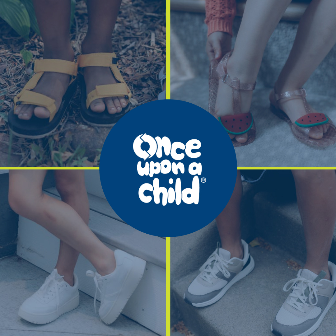 The average child will have three pairs of shoes per school year. Help us keep footwear out of the landfills by selling the sneakers, sandals and boots your kids outgrow to Once Upon A Child. ♻️💸 #OnceUponAChildNewark #SmallSteps #BigImpact #SellBuyRepeat