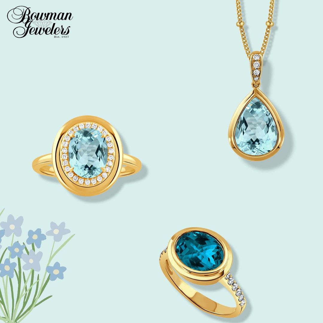 Take in the tranquility of spring with the radiant hues of London & Sky Blue Topaz.

#bowmanjewelers #johnsoncity #tennessee #bluetopazjewelry #springcollection #speingspecial #londontopaz #goldjewelry #dovescollection #bluetopazring #bowmanjewelers #johnsoncity #tennessee