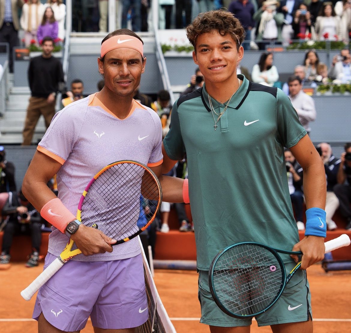 💪🏼 @RafaelNadal 💪🏼 🎾 @MutuaMadridOpen 🎾 VAMOS‼️