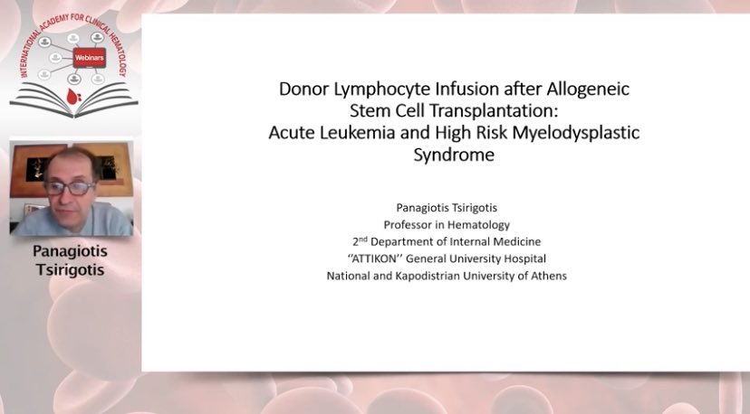 We are LIVE NOW! 🔽🔽🔽 bit.ly/3Um2uKv DLI After Allogeneic Stem Cell Transplantation: Where Do We Stand? FREE REGISTRATION @Mohty_EBMT @ptsir98