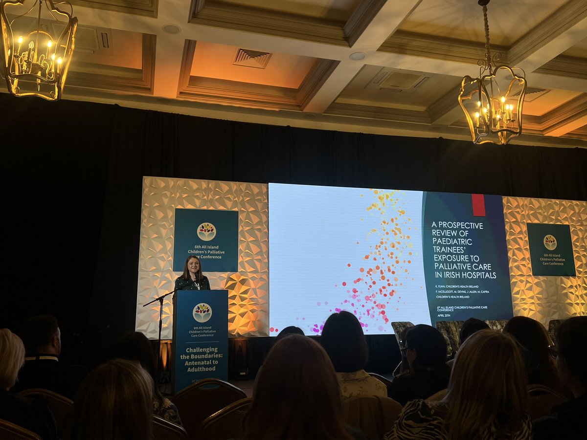 KatieLynam4's tweet photo. Excellent talk by @katieflinn9792 on paediatric trainees’ exposure to palliative care in Irish hospitals @cpcconf2024 👏🏻 #cpcc2024 https://t.co/SadgCch1kQ