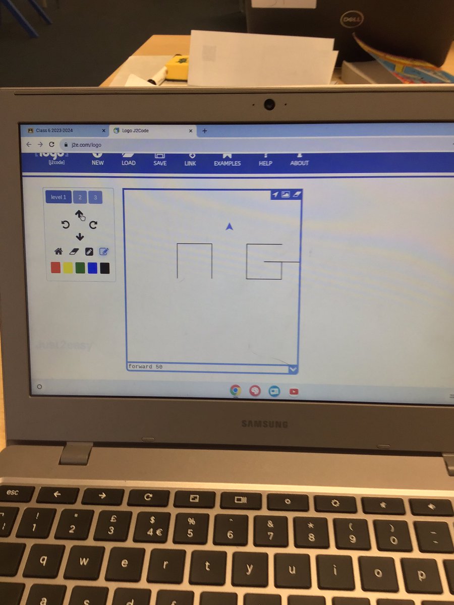 We have had some computing superstars this week. Using movement commands, we have made our own initials. #StHerbertsComputing