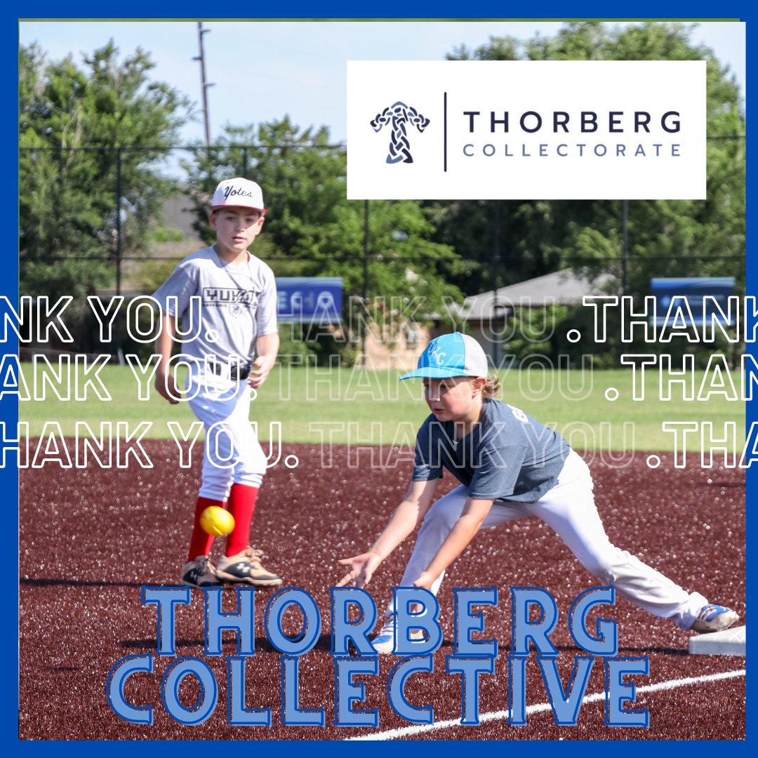 🙌 This #ThankYouThursday, a big shoutout to Thorberg Collective for their unwavering support of Rookie League and our youth! Your generosity helps us keep the love of the game alive across Oklahoma! Together, we're building champions! ⚾️💫 #RookieLeagueOK #CommunitySupport