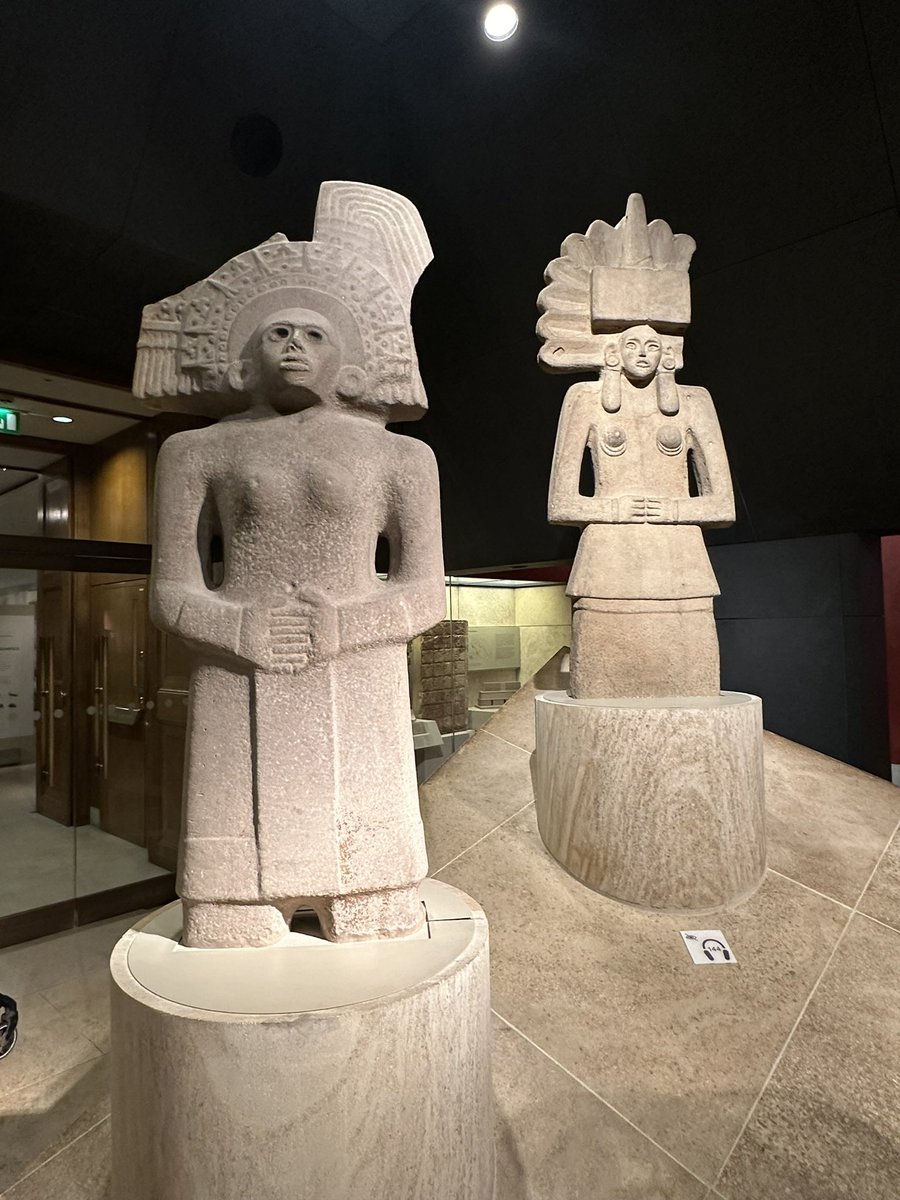 Stone sculptures of Huaxtec goddesses 900-1450 CE and on display in @britishmuseum #mexico#huaxtec #britishmuseum