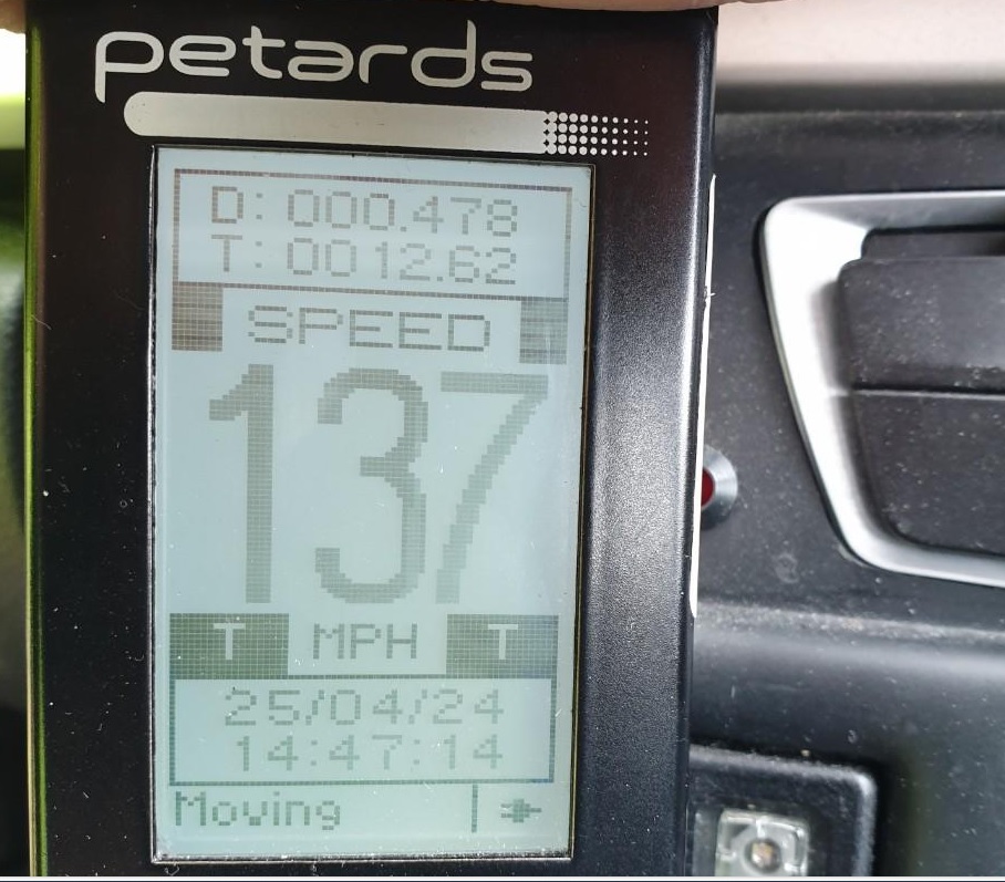 Todays utterly selfish driver is the person who thought it was acceptable to do 137 MPH down the M53. Their observations weren't up to scratch either after passing one of our unmarked cars and finding out the consequences of their actions. Off to court you go!