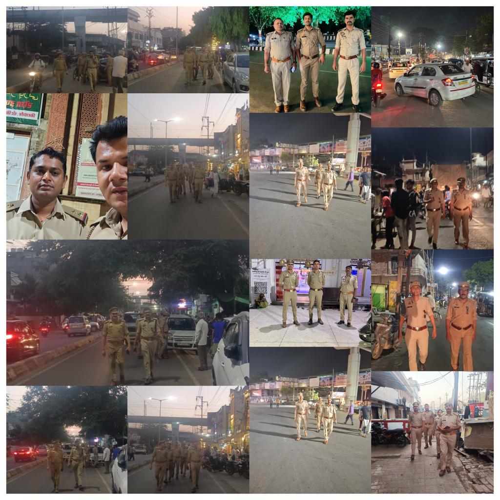 #DCP_NORTH👮‍♂️के निर्देशन में लोकसभा चुनाव -2024 के दृष्टिगत कानून व्यवस्था सुदृढ़ बनाने,अपराध एवं अपराधियों पर अंकुश लगाने हेतु उत्तरी जोन पुलिस द्वारा महत्वपूर्ण स्थानों/चौराहो आदि स्थानों पर पैदल गश्तकर संदिग्ध व्यक्ति/वाहनों की चेकिंग की गई। @Uppolice @lkopolice @abijith_ips18