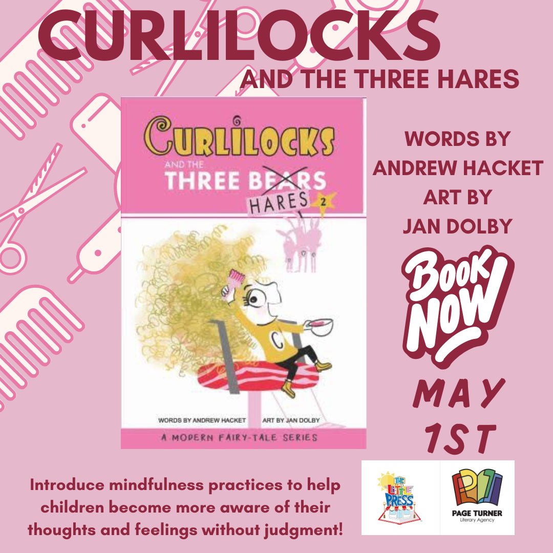 Culilocks and the Three Hares words by @AndrewCHacket and art by @jandolby! Lands on shelves May 1, 2024. Book your appointment now here pageturnerliteraryagency.com/books Pub’d by @little_press and edited by @michele_mcavoy Learn about loving who you are! #kidlit #kidlitart #pb