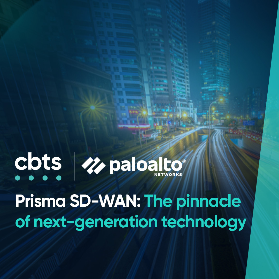 Our new suite, from @PaloAltoNtwks and managed by CBTS, offers industry-leading cybersecurity solutions with deep expertise in networking, security, and cloud technology. Learn about Prisma SD-WAN here: bit.ly/3TXUa3f