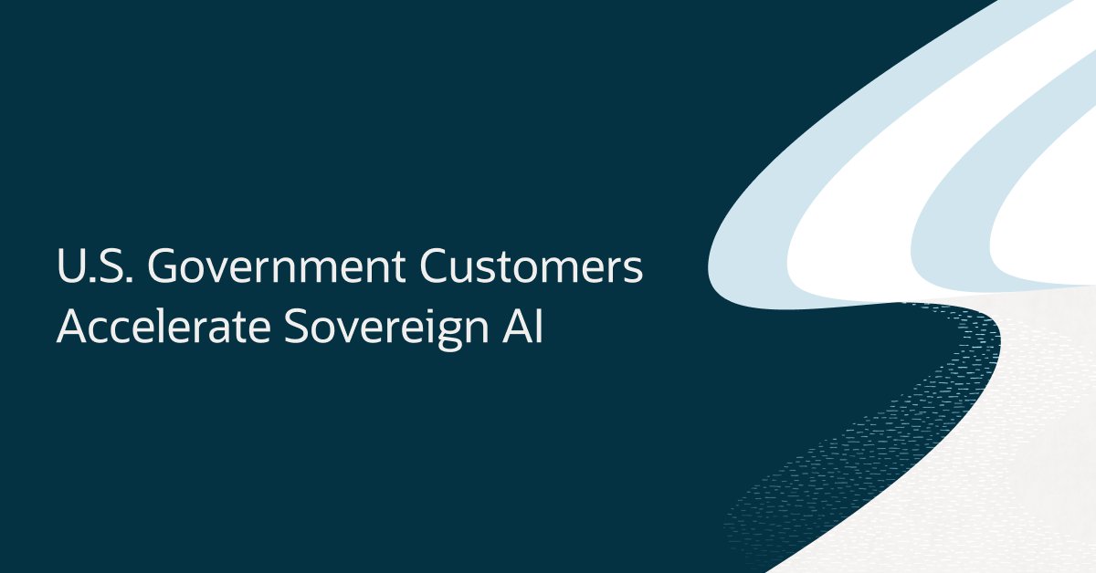 Our U.S. Government #Cloud customers can now train and deploy scalable and secure #AI solutions with @nvidia AI Enterprise on #OCI Supercluster. social.ora.cl/6010btv4y