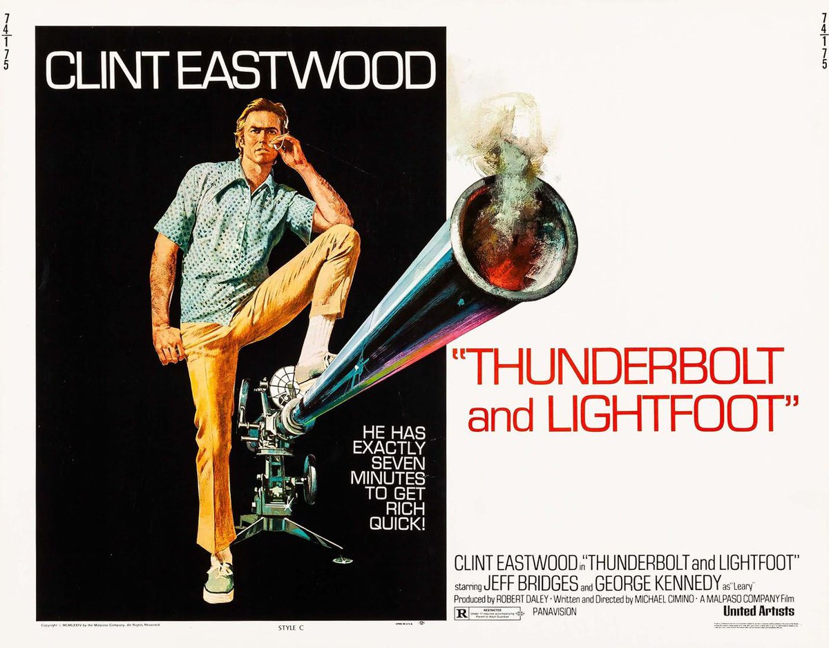 Clint Eastwood stars in writer-director Michael Cimino's THUNDERBOLT AND LIGHTFOOT (1974), screening May 28th & 29th on a 35mm double bill with CHARLEY VARRICK (1973). Tickets: buff.ly/3xXcQDx