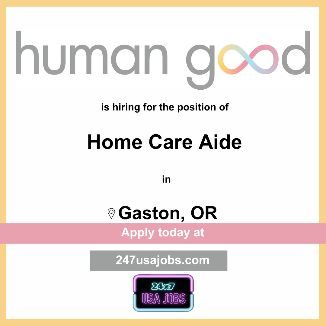 💕 Do you have a heart for caregiving? HumanGood is looking for Home Care Aides to join our team in Gaston, OR! If you're passionate about supporting seniors and providing compassionate care, apply now and help us enrich lives every day. #GastonOrJobs #HomeCareAide #HumanGood