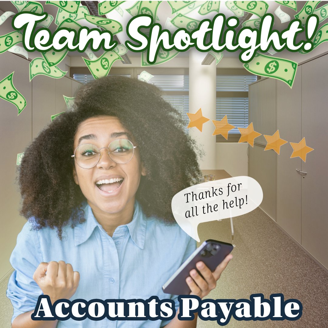 🌟 #TeamSpotlightThursday - Today, we shine the light on our unsung heroes – the Accounts Payable team!
A big thank you to each member of the Accounts Payable team for their hard work and relentless spirit

#BeckerLogistics #EmployeeAppreciation #Dedication #ThankYou #FinanceTeam