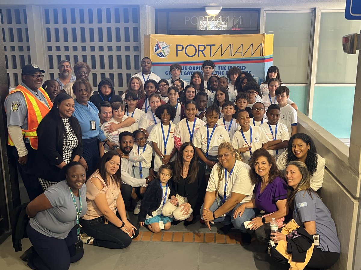 #PortMiami CEO Hydi Webb and staff educating seaport employees’ children about the maritime industry during the 2024 #TakeYourChildToWorkDay