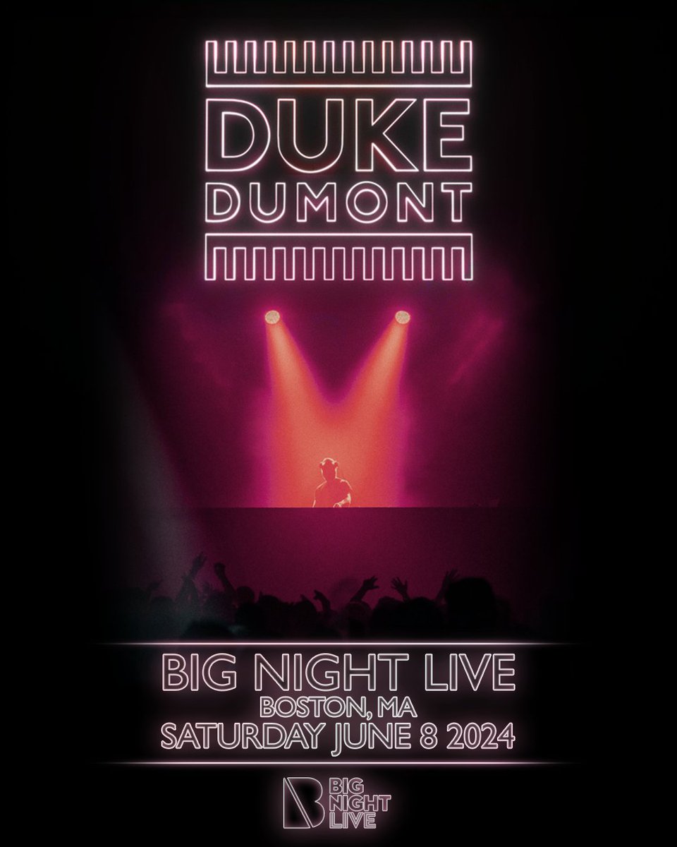 🔥 @DukeDumont brings the party to #BigNightLive on Saturday, June 8th. Tickets go on sale tomorrow at 10 AM.