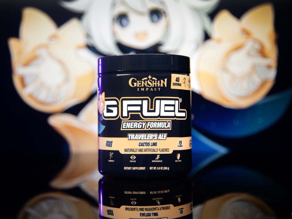 💛 𝗥𝗧 + 𝗙𝗢𝗟𝗟𝗢𝗪 to win a Cactus Lime @GenshinImpact x #GFUEL '𝗧𝗥𝗔𝗩𝗘𝗟𝗘𝗥'𝗦 𝗔𝗟𝗘' Energy Tub! NOW BUY 1, GET 1 50% OFF!

✨ 2 winners picked tomorrow in honor of Genshin's 4.6 Update!

🛒 𝗚𝗘𝗧 𝗬𝗢𝗨𝗥𝗦: GFUEL.com/collections/bo…