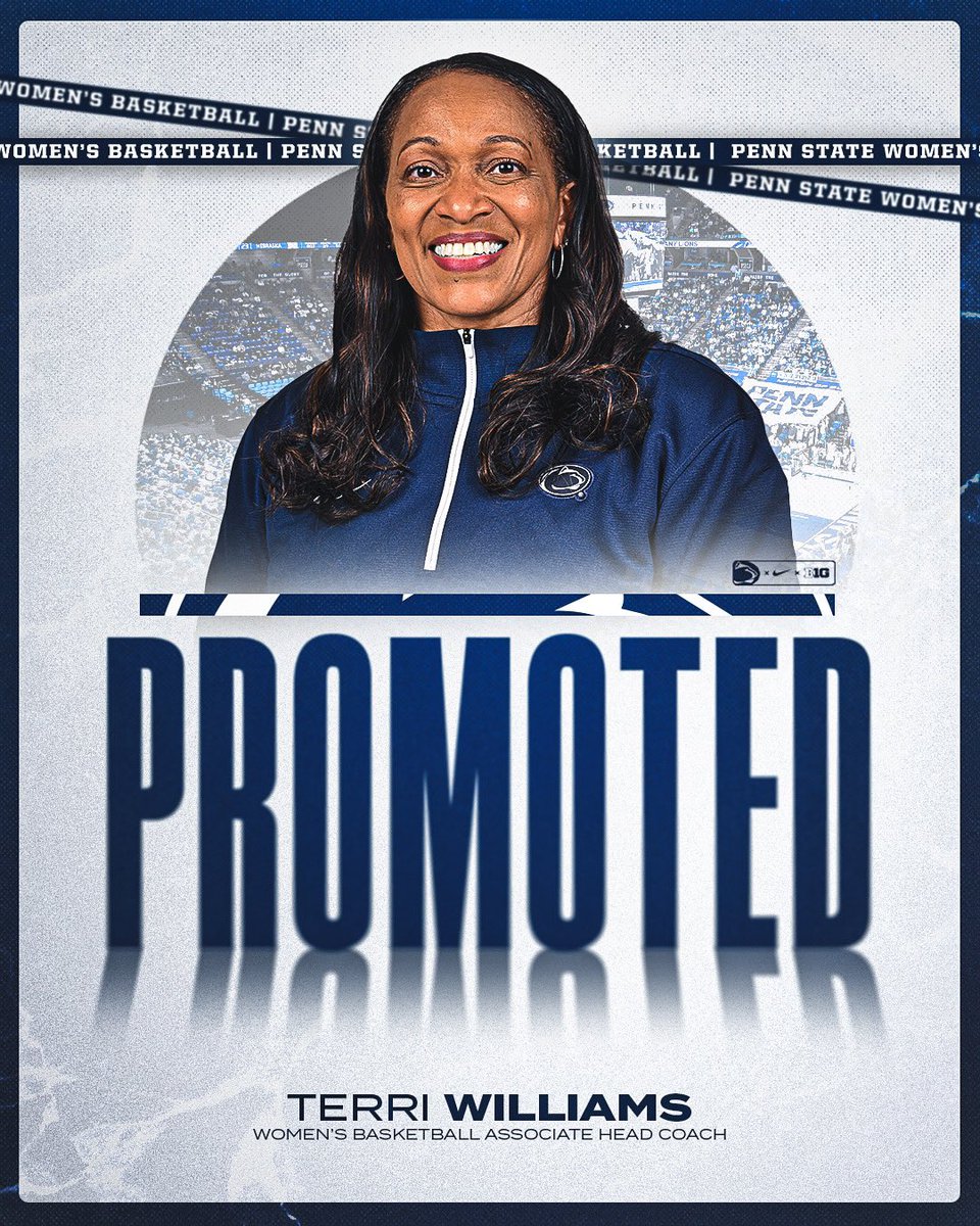 Penn State’s own just got a new title 🤩 We’re proud to announce that Coach Terri Williams has been promoted to Associate Head Coach! 🦁 #LionMentality