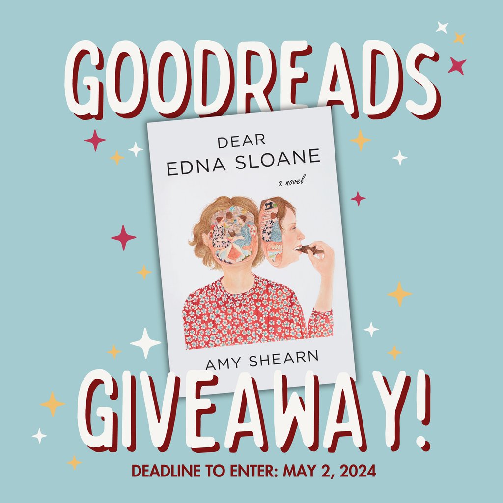 DEAR READERS 📣 Goodreads is giving away 100 digital copies of Dear Edna Sloane by Amy Shearn. Yes, 100 FREE ebooks!!! Head over to Goodreads and enter for your chance to win (linked here). The contest closes on May 2 at 11:59 PM PST ☘️ goodreads.com/giveaway/show/…