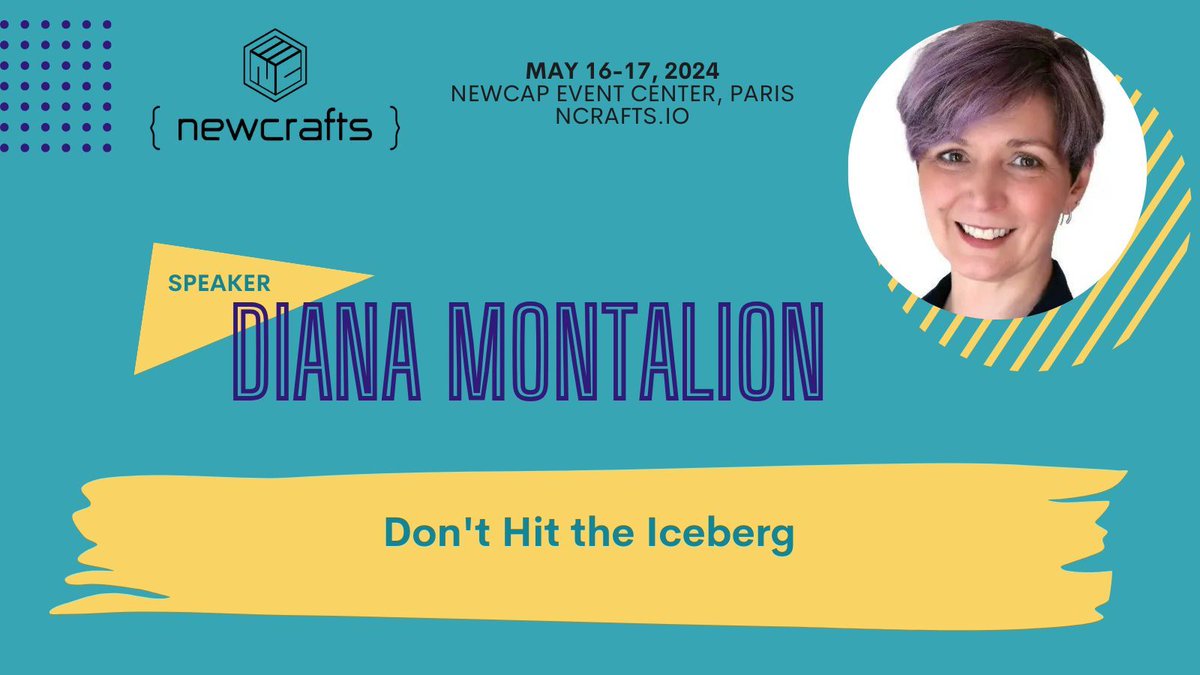 Diana Montalion will close the first day with her talk 'Don't Hit the Iceberg ': buff.ly/3w6OWu5 'Systems thinking is key; tech and people systems are intertwined. Without it, no real change can happen.'
