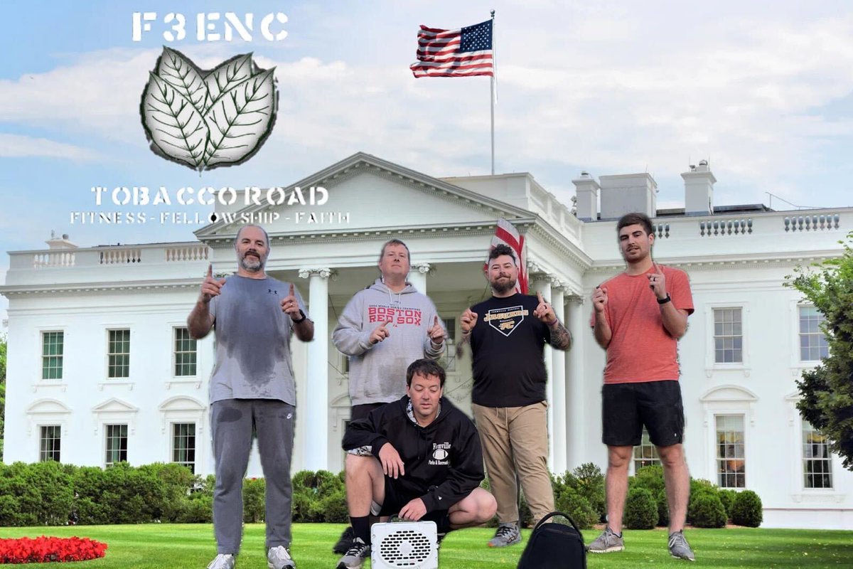 51 #f3enc PAX here today, PAX have been in action all week for #f3nation because #f3counts!

10 @ #thegoodfight
18 @ #thrush
5 @ #tobaccoroad
18 @ #theclydesdales