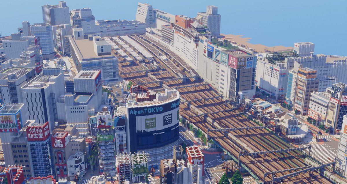 t4kuny_32's tweet photo. 新宿再現を1年半続けた結果です。

#Minecraft https://t.co/Zrbd8w27X5