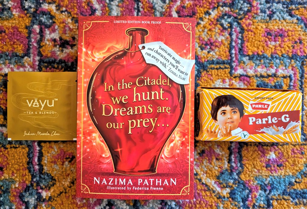 Hugely excited to receive a limited proof copy of @NP_author's debut middle grade 'Dream Hunters' (with some goodies). Set in a fantasy, reimagined India where dreams can be captured and bottled... Wonderful! Out August. @simonkids_UK