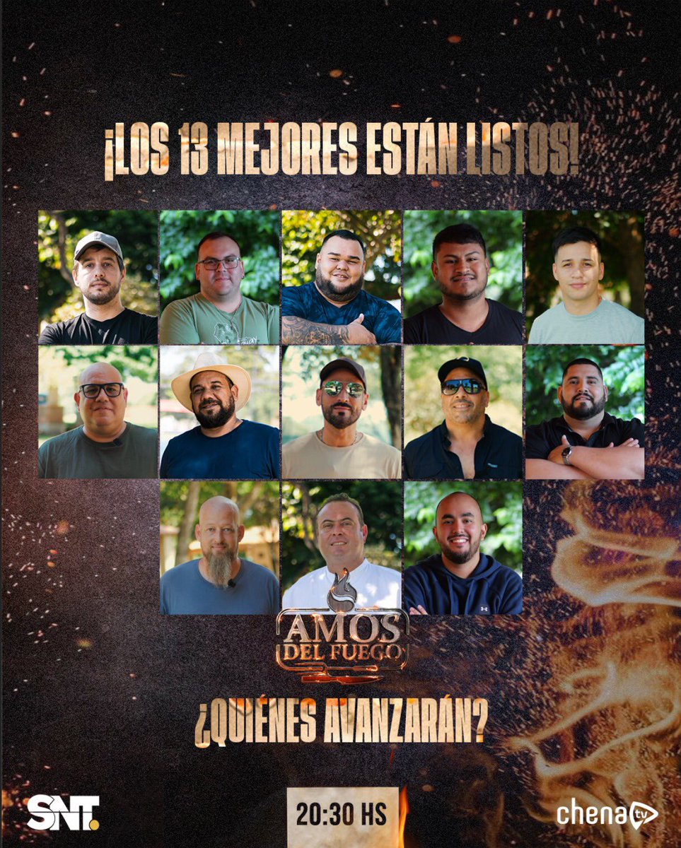 😮‍💨Ellos son los 13 mejores parrilleros, éste domingo a las 20:30hs tendremos un programa imperdible💥

Una nueva ronda comienza! Préndete a las pantallas del @sntcanal9 📺

#AmosdelFuego 🔥