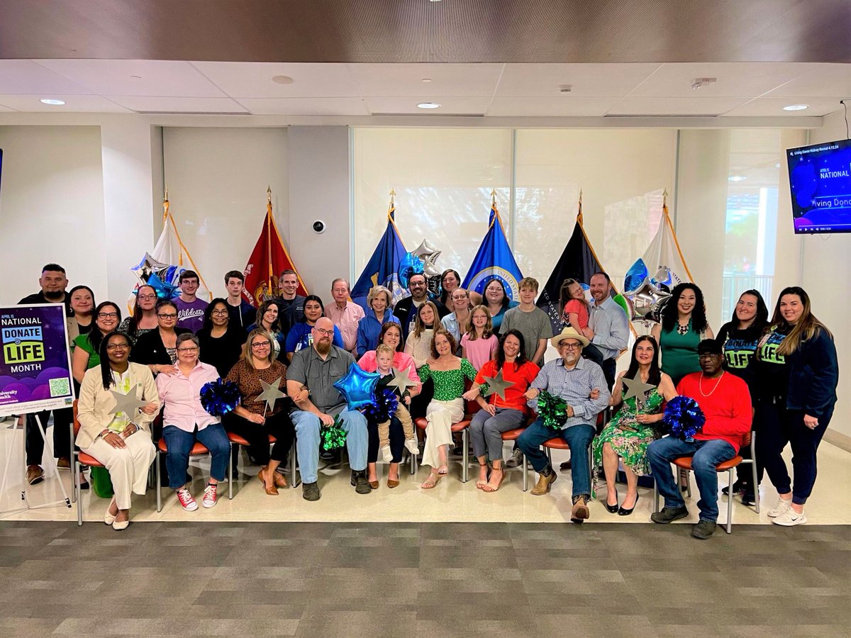 UnivHealthSA's tweet image. #DonateLifeMonth is ending but @UnivTransplant continues to encourage our community to register as #donors &amp;amp; raise awareness about #organdonation - while honoring those who have saved lives through these gifts of life.

Learn more about becoming a donor: DonateLifeTexas.org/Champion4Life