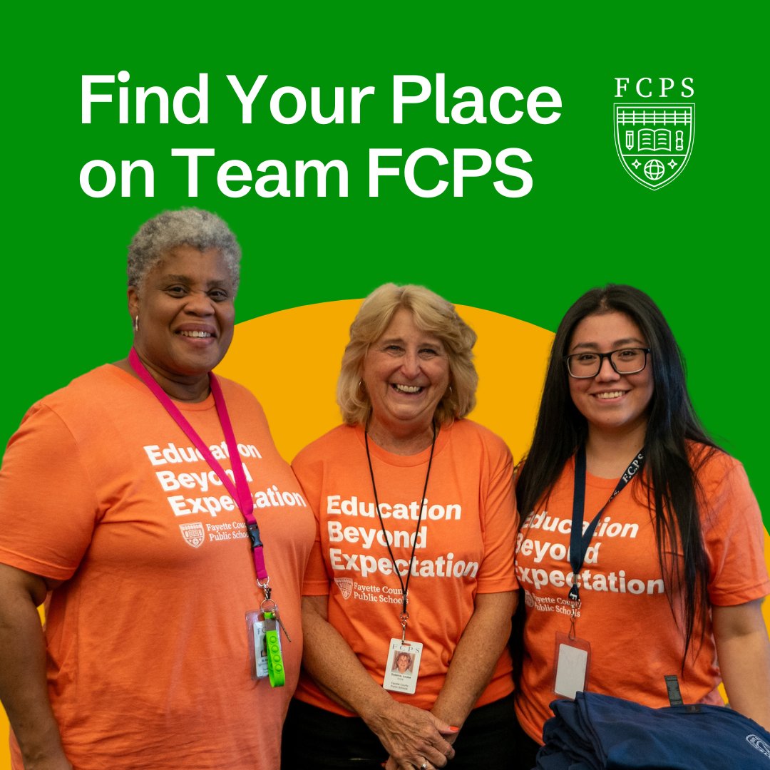 🎒 Want to be part of the incredible work happening at FCPS? Find your opportunity at fcps.net/jobs