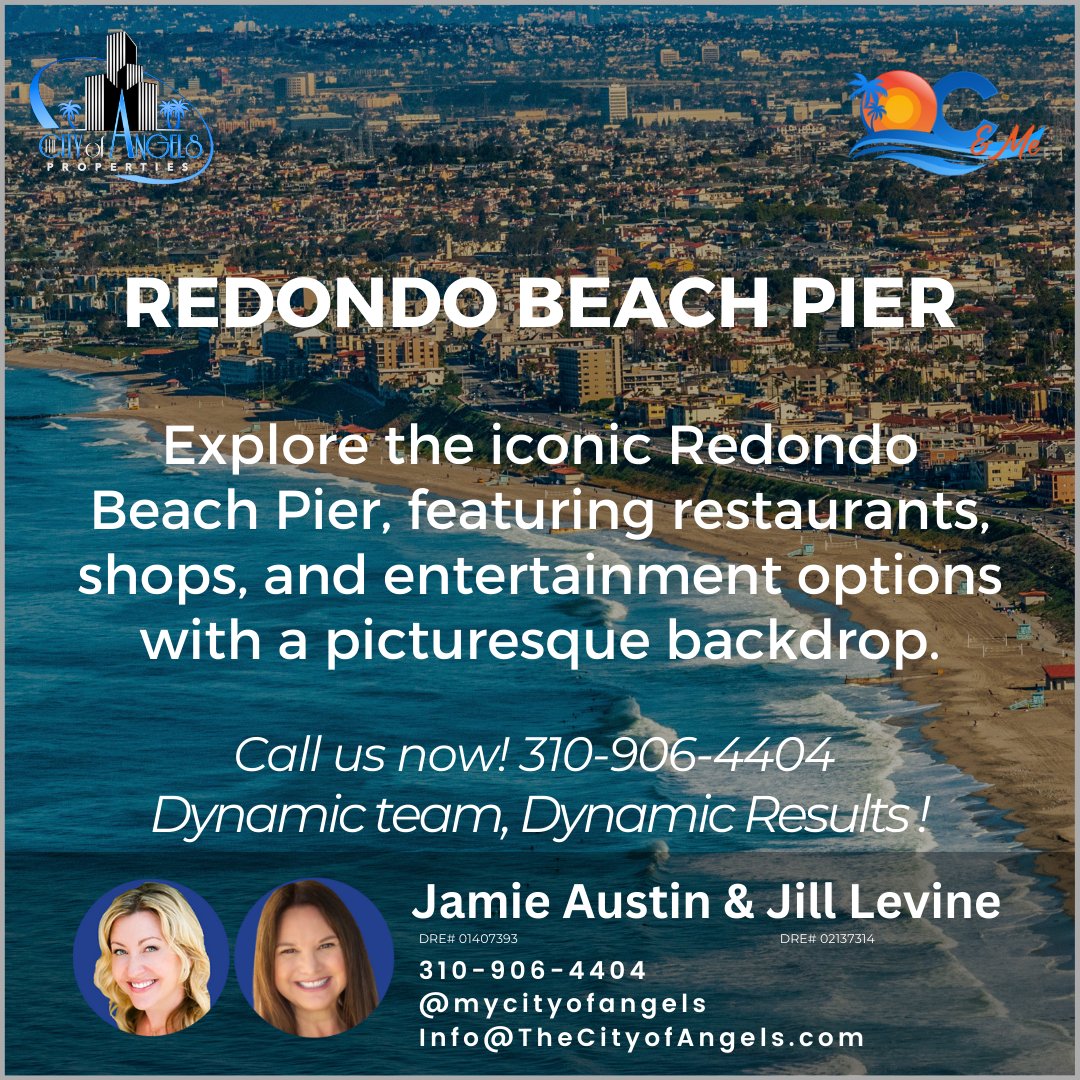 Embark on a journey to Redondo Beach: Where endless sun, vibrant culture, and tight-knit community await. 🌊 Discover why life here is a coastal dream come true. #RedondoBeach #CoastalLiving #CommunityCharm #thecityofanglesproperties