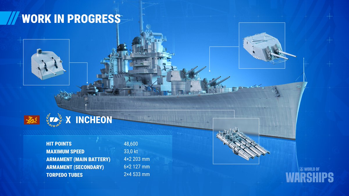 Anyone up for a little preview of Tier X cruiser Incheon?