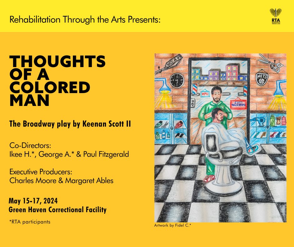 RTA is thrilled to announce our first theatrical performance of 2024: 'Thoughts of A Colored Man,' based on the Broadway play by Keenan Scott II. This powerful production weaves spoken word & slam poetry into a captivating portrayal of the lives of Black men. @coloredmanplay