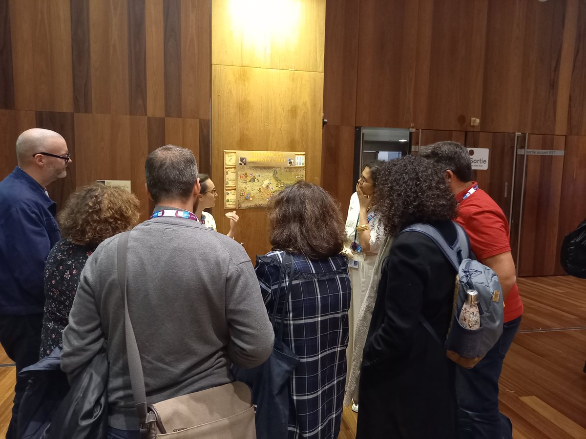 DLwebBnF's tweet photo. Day 1 of #WAC24 concludes with a session of 7 posters on: collaboration, WARCs, Slovak web archives, use of web archives in Ireland, blog post through text analysis, podcasts collection and long-term preservation. https://t.co/AcuX4grjqa